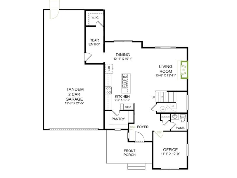 Main Level Floor Plan